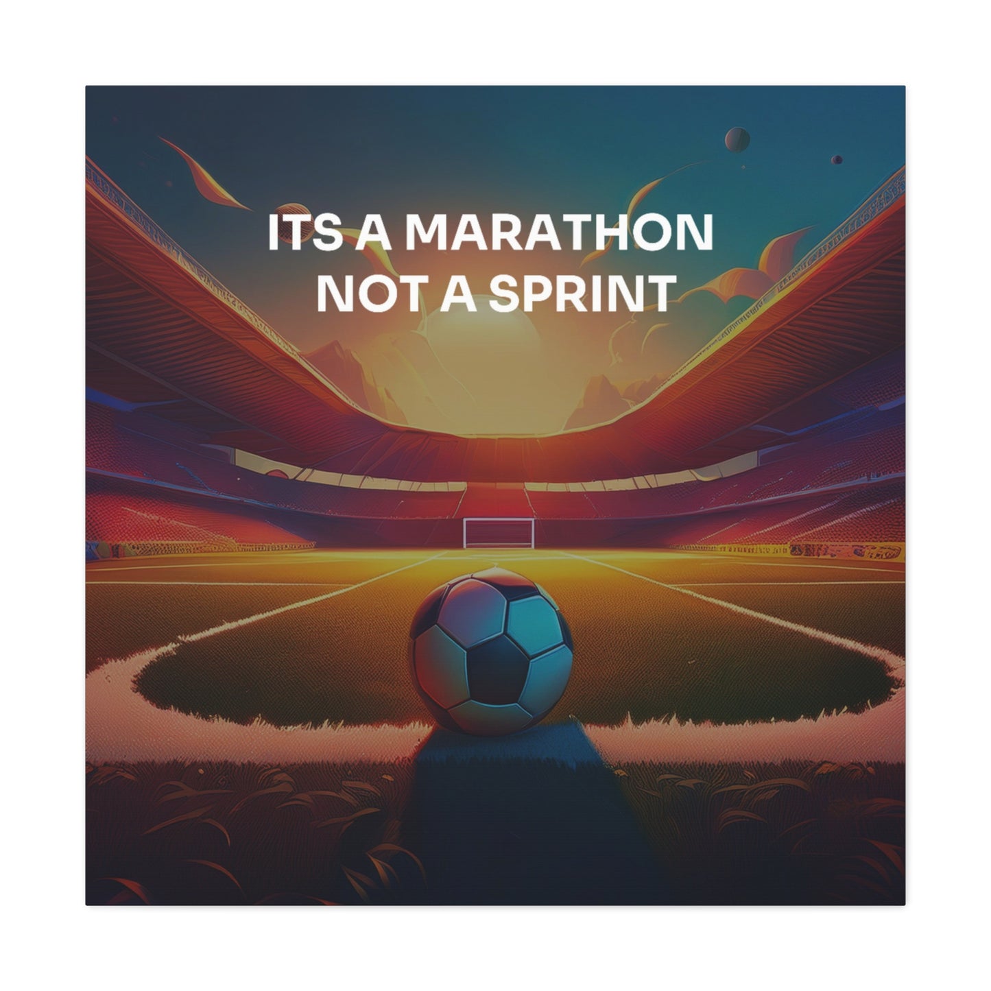 It’s a Marathon, Not a Sprint Canvas